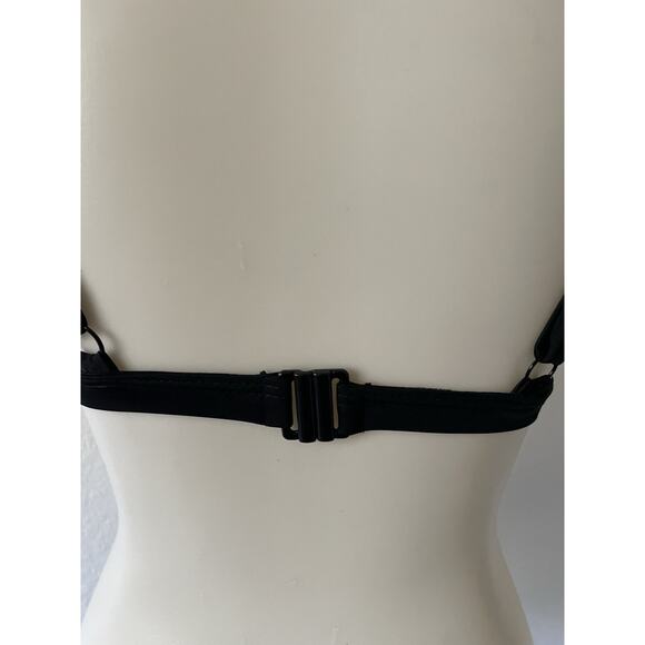 Wolf & Whistle Swim Sz 4D/DD Bikini Top Triangle Ruffled Mesh Swimwear - Picture 7 of 9